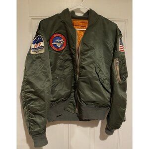 ALPHA Industries NASA L 2B Dryden Flight Research Facility Flight Jacket 1980’s